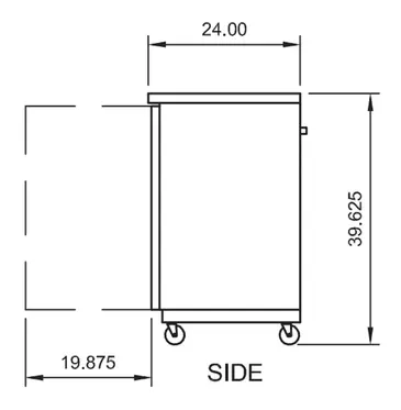 Arctic Air ABB48G Black 2 Glass Door Refrigerated Back Bar Storage Cabinet, 115 Volts