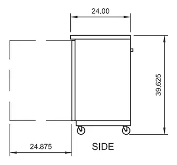 Arctic Air ABB60G Black 2 Glass Door Refrigerated Back Bar Storage Cabinet, 115 Volts