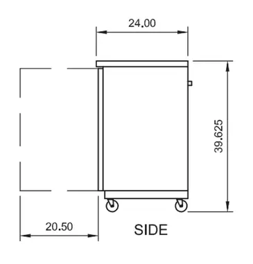 Arctic Air ABB72 Black 3 Solid Door Refrigerated Back Bar Storage Cabinet, 115 Volts