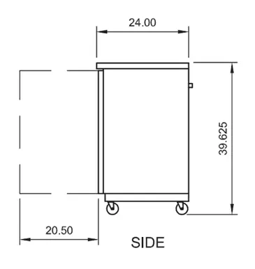 Arctic Air ABB72G Black 3 Glass Door Refrigerated Back Bar Storage Cabinet, 115 Volts