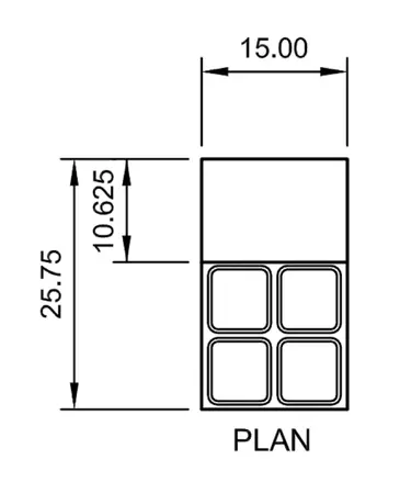 Arctic Air ACP4SQ Compact Refrigerated Counter-Top Prep Unit