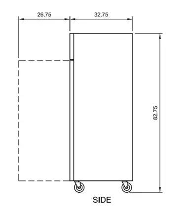 Arctic Air AF23 26.75'' 23.0 cu. ft. Bottom Mounted 1 Section Solid Door Reach-In Freezer