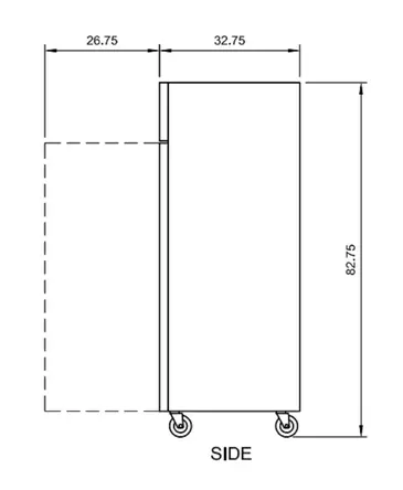 Arctic Air AR23 26.75'' 23 cu. ft. Bottom Mounted 1 Section Solid Door Reach-In Refrigerator