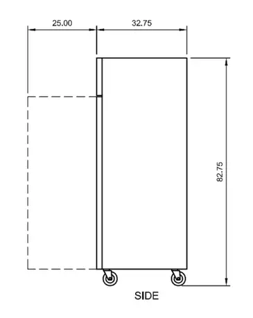 Arctic Air AR49 54'' 49 cu. ft. Bottom Mounted 2 Section Solid Door Reach-In Refrigerator