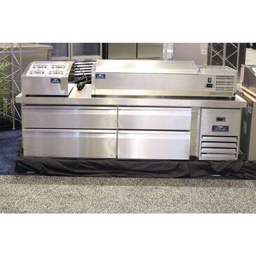 Arctic Air ARCB72 74" 4 Drawer Refrigerated Chef Base with Marine Edge Top - 115 Volts