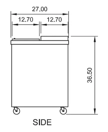 Arctic Air AUB65R 19 cu. ft. Self-Contained 1/2 HP Horizontal Bottle Cooler