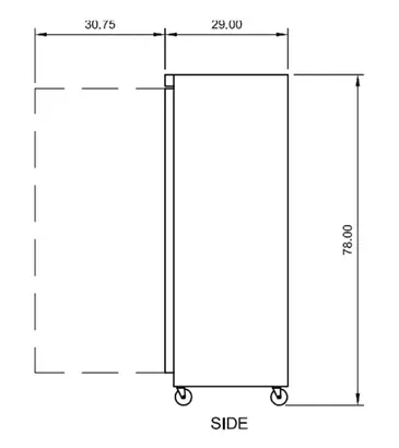 Arctic Air AWR25 30.75'' 25 cu. ft. Bottom Mounted 1 Section Solid Door Reach-In Refrigerator