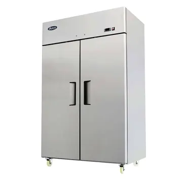 Atosa USA MBF8002GR 51.70'' 43.2 cu ft. Top Mounted 2 Section Solid Door Reach-In Freezer