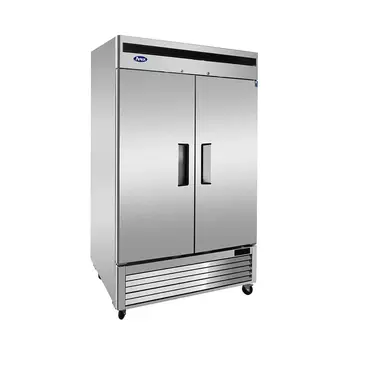 Atosa USA MBF8503GR 54.40'' 44.77 cu. ft. Bottom Mounted 2 Section Solid Door Reach-In Freezer