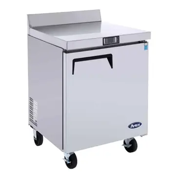 Atosa USA, Inc. Atosa USA MGF8408GR 27.50'' 1 Door Counter Height Worktop Refrigerator with Side / Rear Breathing Compressor - 7.2 cu. ft.