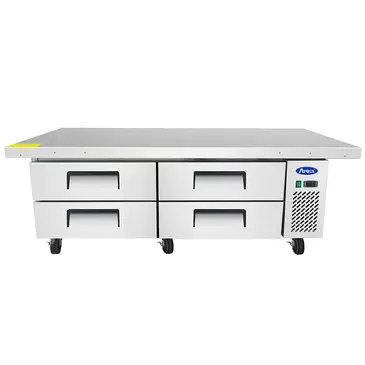 Atosa USA MGF8454GR 76" 4 Drawer Refrigerated Chef Base with Extended Top - 115 Volts