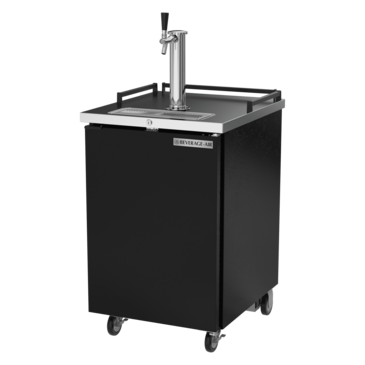 Beverage Air BM23HC-B 1 Tap 1/2 Barrel Draft Beer Cooler - Black, 1 Keg Capacity, 115 Volts