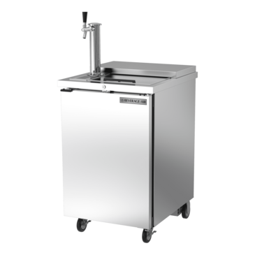 Beverage Air BM23HC-C-S 1 Tap 1/2 Barrel Draft Beer Cooler - Stainless Steel, 1 Keg Capacity, 115 Volts