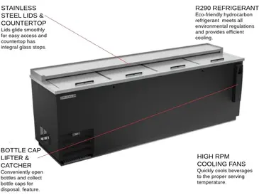 Beverage Air DW94HC-B Bottle Cooler