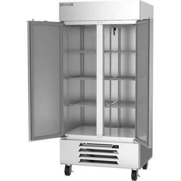 Beverage Air HBF35HC-1 39.50'' Bottom Mounted 2 Section Solid Door Reach-In Freezer