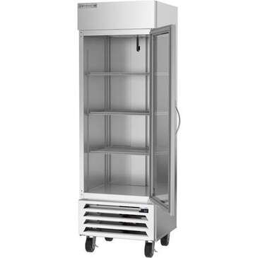 Beverage Air HBR19HC-1-G 27.25'' Bottom Mounted 1 Section Glass Door Reach-In Refrigerator