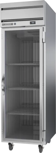 Beverage Air HFP1HC-1G 26'' 24.0 cu. ft. Top Mounted 1 Section Glass Door Reach-In Freezer