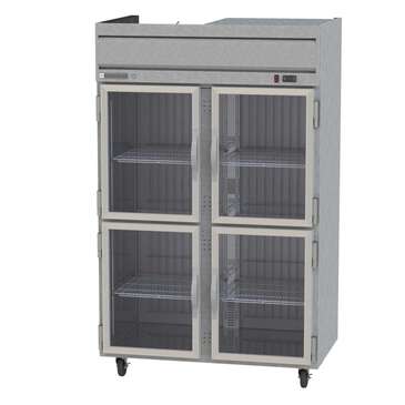 Beverage Air HFP2HC-1HG 52.00'' 46.29 cu. ft. Top Mounted 2 Section Glass Door Reach-In Freezer