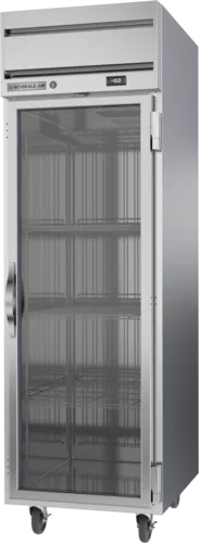 Beverage Air HFPS1HC-1G 26'' 24.0 cu. ft. Top Mounted 1 Section Glass Door Reach-In Freezer