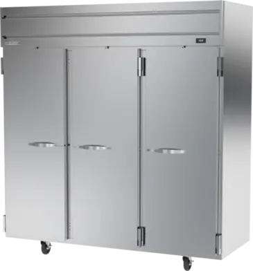 Beverage Air HFPS3HC-1S 78.00'' 69.1 cu. ft. Top Mounted 3 Section Solid Door Reach-In Freezer