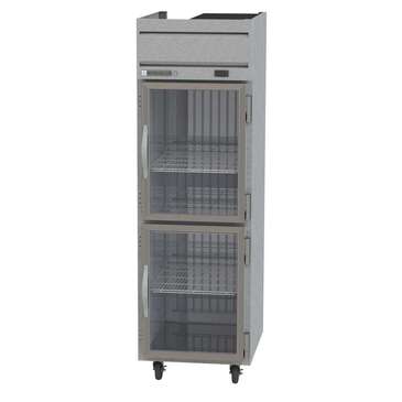 Beverage Air HFS1HC-1HG 26'' 21.06 cu. ft. Top Mounted 1 Section Glass Half Door Reach-In Freezer