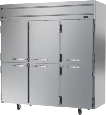 Beverage Air HFS3HC-1HS 78.00'' 69.1 cu. ft. Top Mounted 3 Section Solid Door Reach-In Freezer