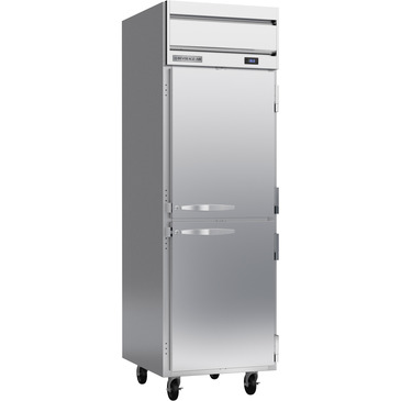 Beverage Air HR1HC-1HS 26'' 21.17 cu. ft. Top Mounted 1 Section Solid Half Door Reach-In Refrigerator