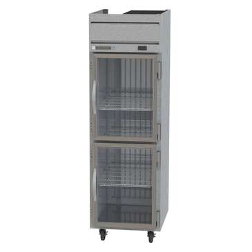 Beverage Air HRP1HC-1HG 26'' 22.28 cu. ft. Top Mounted 1 Section Glass Half Door Reach-In Refrigerator