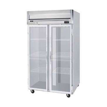 Beverage Air HRP2HC-1G 52.00'' 46.88 cu. ft. Top Mounted 2 Section Glass Door Reach-In Refrigerator