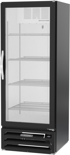 Beverage Air MMF12HC-1-B 24.13'' 11.9 cu. ft. 1 Section Black Glass Door Merchandiser Freezer