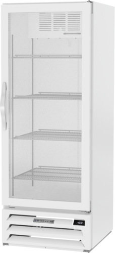 Beverage Air MMF12HC-1-W 24.13'' 11.9 cu. ft. 1 Section White Glass Door Merchandiser Freezer