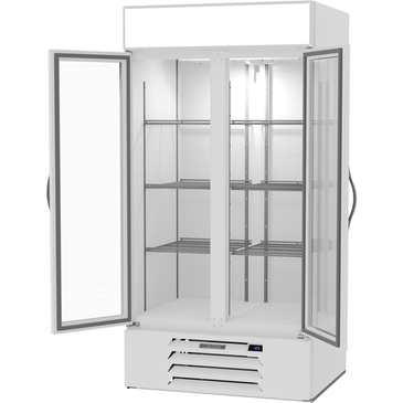 Beverage Air MMF35HC-1-W 39.50'' Section Glass Door Merchandiser Freezer