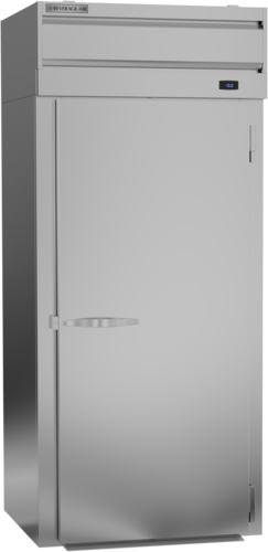 Beverage Air PFI1HC-1AS 36.5" Top Mounted 1 Section Roll-in Freezer with 1 Right Hinged Solid Door - 35.0 cu. ft.