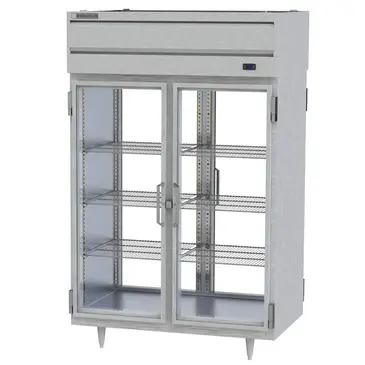 Beverage Air PRD2HC-1BG 52.13'' 48.0 cu. ft. 2 Section Glass Door Pass-Thru Refrigerator