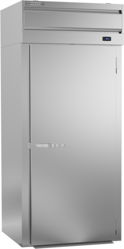 Beverage Air PRI1HC-1AS 36.5" Top Mounted 1 Section Roll-in Refrigerator with 1 Right Solid Door - 34.86 cu. ft.