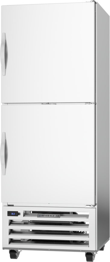 Beverage Air RI18HC-HS 27.25'' 16.85 cu. ft. Bottom Mounted 1 Section Solid Half Door Reach-In Refrigerator