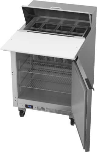 Beverage Air SPE27HC-C 27'' 1 Door Counter Height Refrigerated Sandwich / Salad Prep Table with Cutting Top