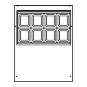 Beverage Air SPED27HC-B 27'' 2 Drawer Counter Height Refrigerated Sandwich / Salad Prep Table with Standard Top