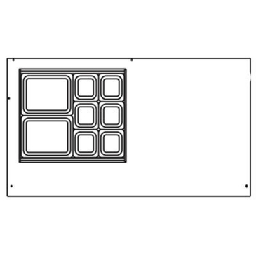 Beverage Air SPED60HC-12M-2 60'' 1 Door 2 Drawer Counter Height Mega Top Refrigerated Sandwich / Salad Prep Table