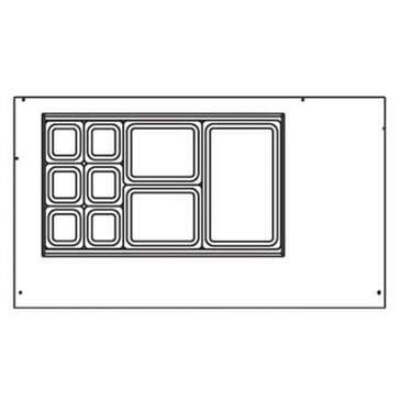 Beverage Air SPED60HC-18M-2 60'' 1 Door 2 Drawer Counter Height Mega Top Refrigerated Sandwich / Salad Prep Table