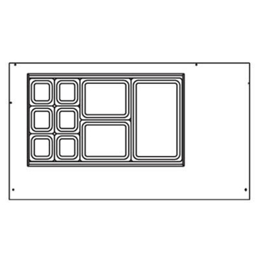 Beverage Air SPED60HC-18M-4 60'' 4 Drawer Counter Height Mega Top Refrigerated Sandwich / Salad Prep Table