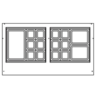 Beverage Air SPED60HC-24M-2 60'' 1 Door 2 Drawer Counter Height Mega Top Refrigerated Sandwich / Salad Prep Table