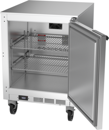 Beverage Air UCF24AHC 24'' 1 Section Undercounter Freezer with 1 Right Hinged Solid Door and Front Breathing Compressor