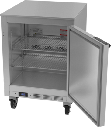 Beverage Air UCF24HC 24'' 1 Section Undercounter Freezer with 1 Right Hinged Solid Door and Front Breathing Compressor