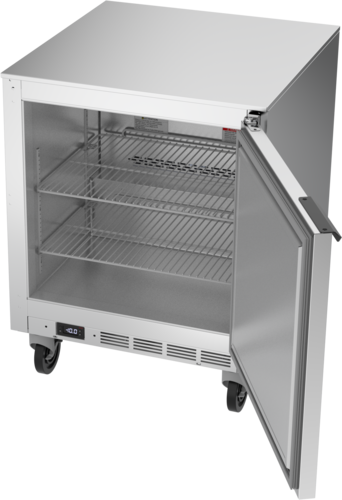 Beverage Air UCF27AHC 27'' 1 Section Undercounter Freezer with 1 Right Hinged Solid Door and Side / Rear Breathing Compressor