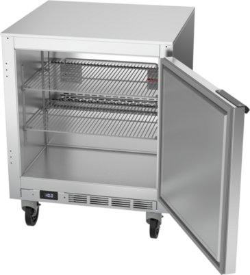 Beverage Air UCF27HC 27'' 1 Section Undercounter Freezer with 1 Right Hinged Solid Door and Front Breathing Compressor