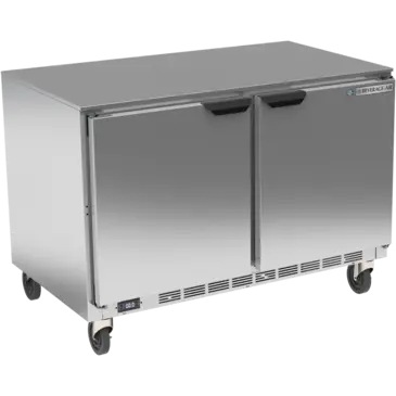 Beverage Air UCF48AHC 48'' 2 Section Undercounter Freezer with 2 Left/Right Hinged Solid Doors and Front Breathing Compressor