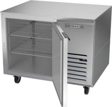 Beverage Air UCR41AHC 41'' 1 Section Undercounter Refrigerator with 1 Right Hinged Solid Door and Front Breathing Compressor