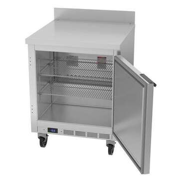 Beverage Air WTF27HC 27'' 1 Door Counter Height Worktop Freezer with Side / Rear Breathing Compressor - 5.25 cu. ft.