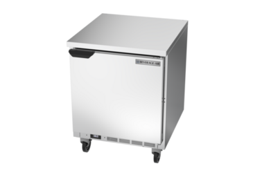 Beverage Air WTR27AHC-FLT 27'' 1 Door Counter Height Worktop Refrigerator with Side / Rear Breathing Compressor - 6.13 cu. ft.